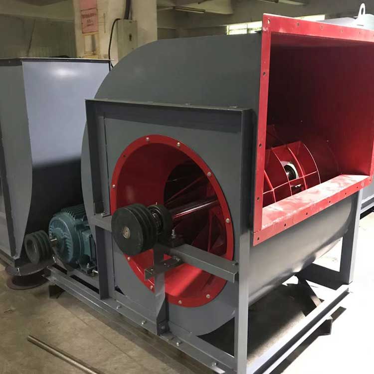 第六步Y4-73锅炉离心引风机喷漆