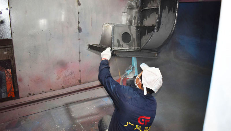 广风风机厂4-72离心风机生产线